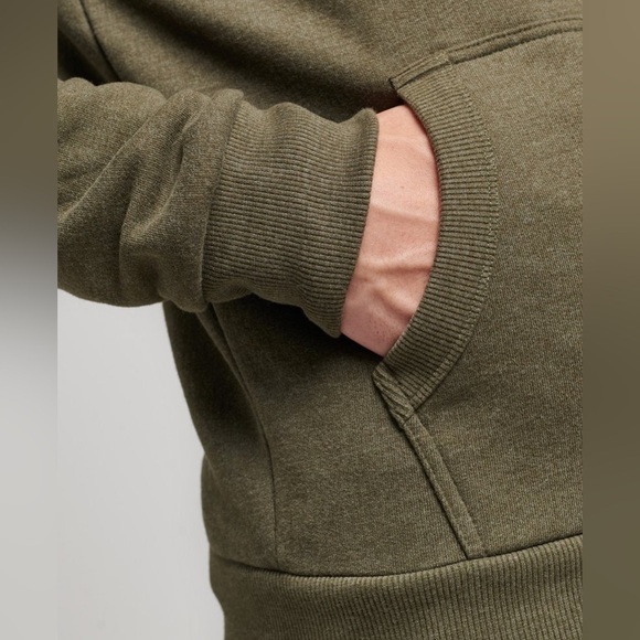 Superdry Travel Hoodie ‘Take a Trip’ Olive Marl Size Medium - Picture 5 of 11